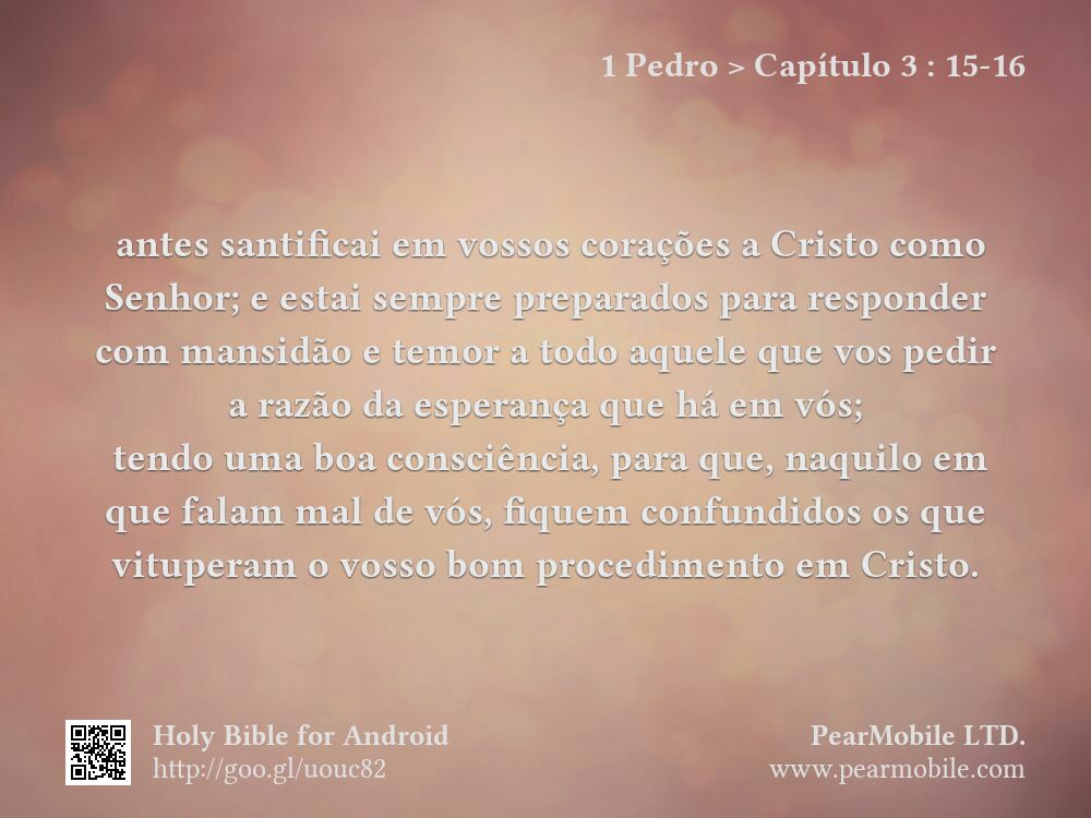 1 Pedro, Capítulo 3:15-16